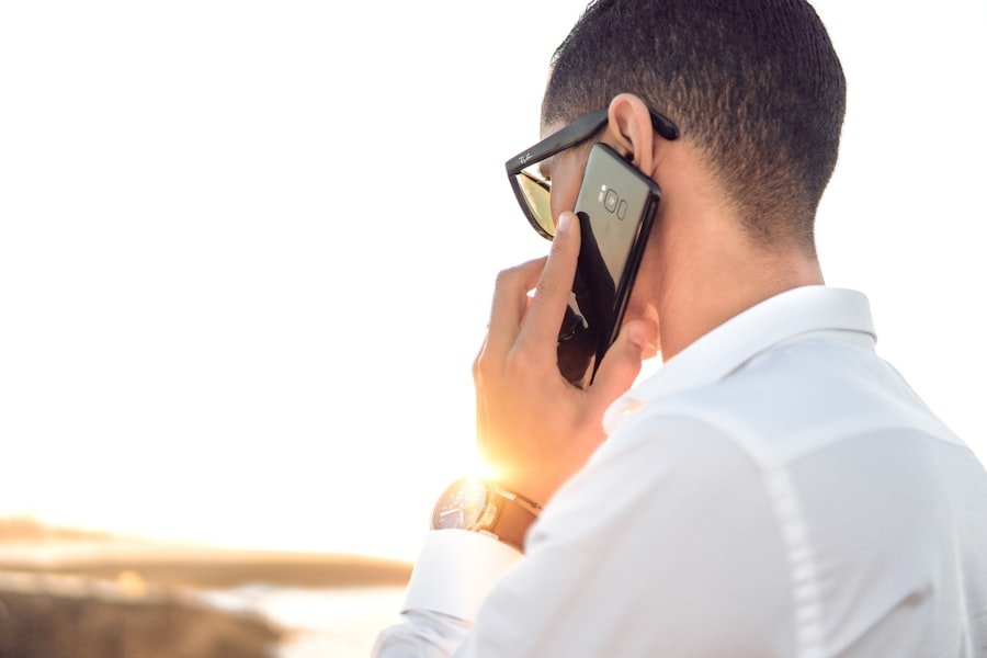Business owner reaching out by phone